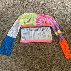 Colorful Crochet top/coverup